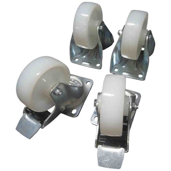 Castors for forklift platform