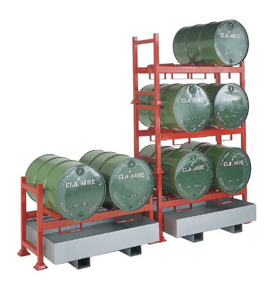 stacking drum pallet racking system