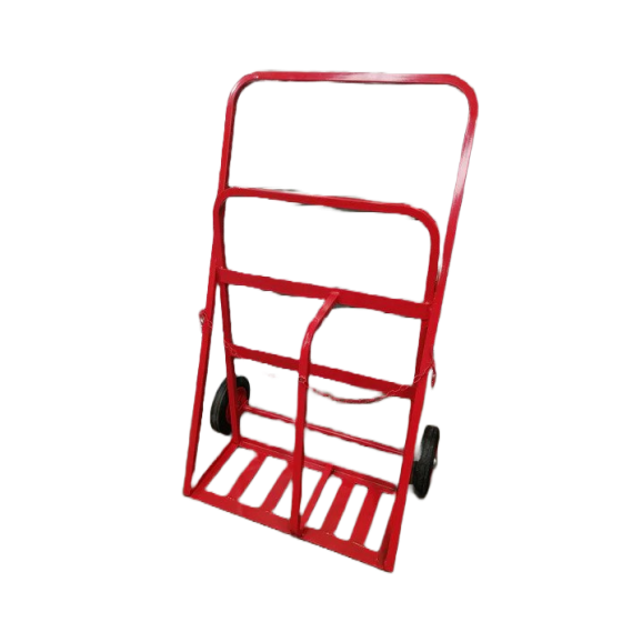 twin oxygen propane gas cylinder trolley