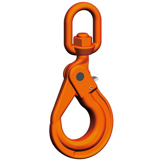 1500kg 2Pcs Lifting Clevis Chain Hook 304 Stainless Steel Swivel Lifting Clevis Rigging Accessory with Safety Latch 1/2 
