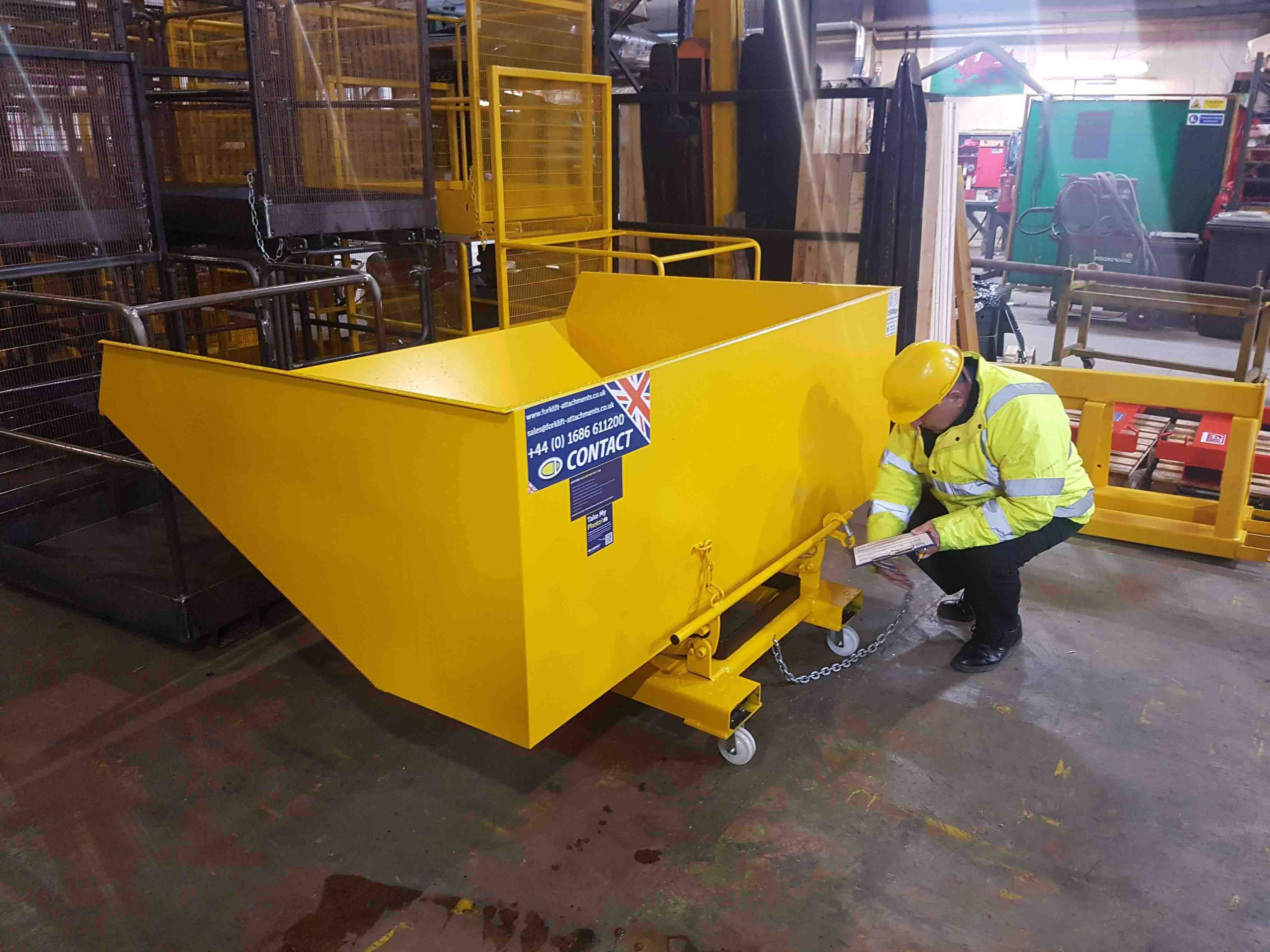 forklift attachment inspection