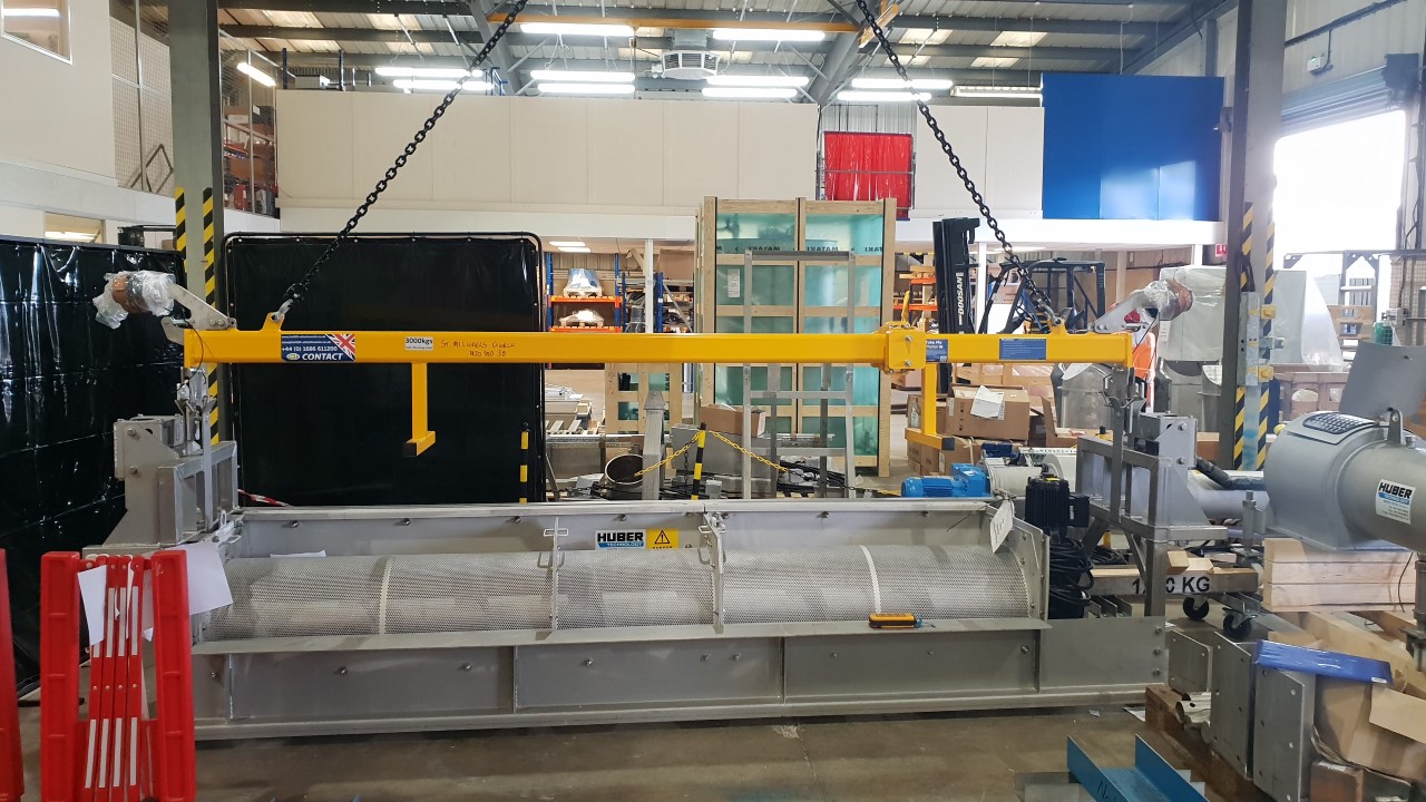 Forklift attachment helping reduce manual handling strain in an industrial workplace
