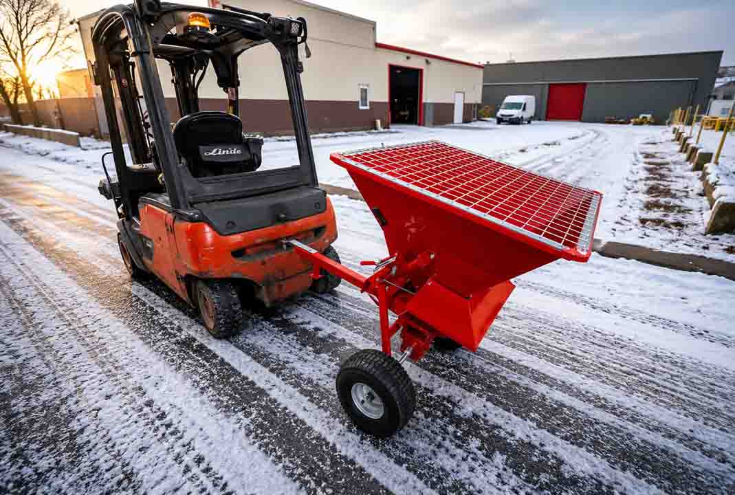 Winter gritting preparation for commercial car parks and industrial sites