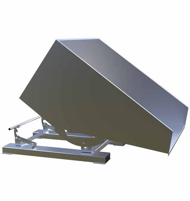 stainless steel tipping skip