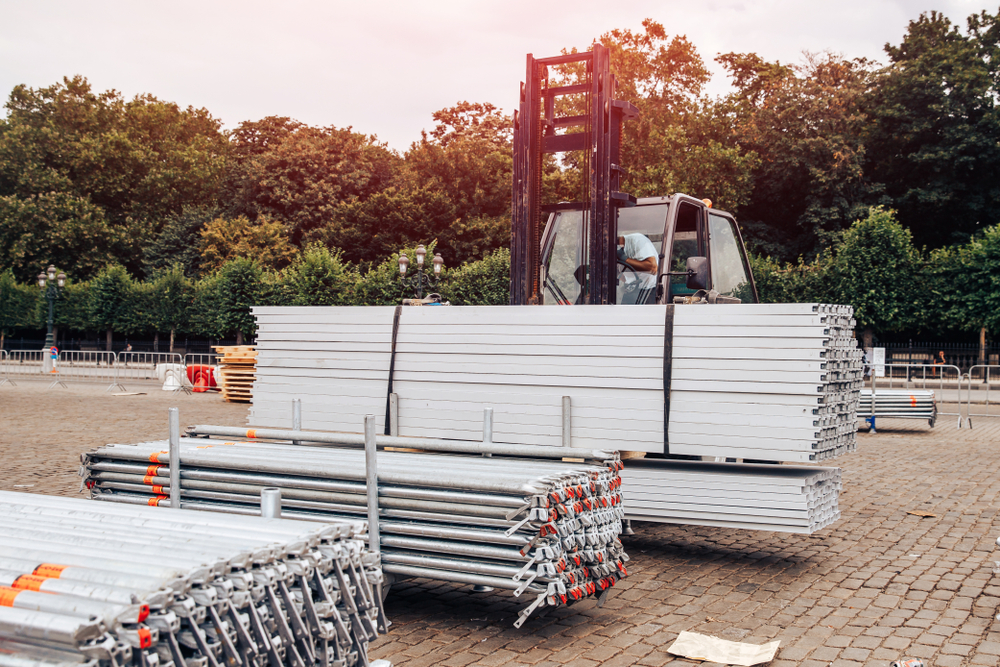 forklift wide load handling